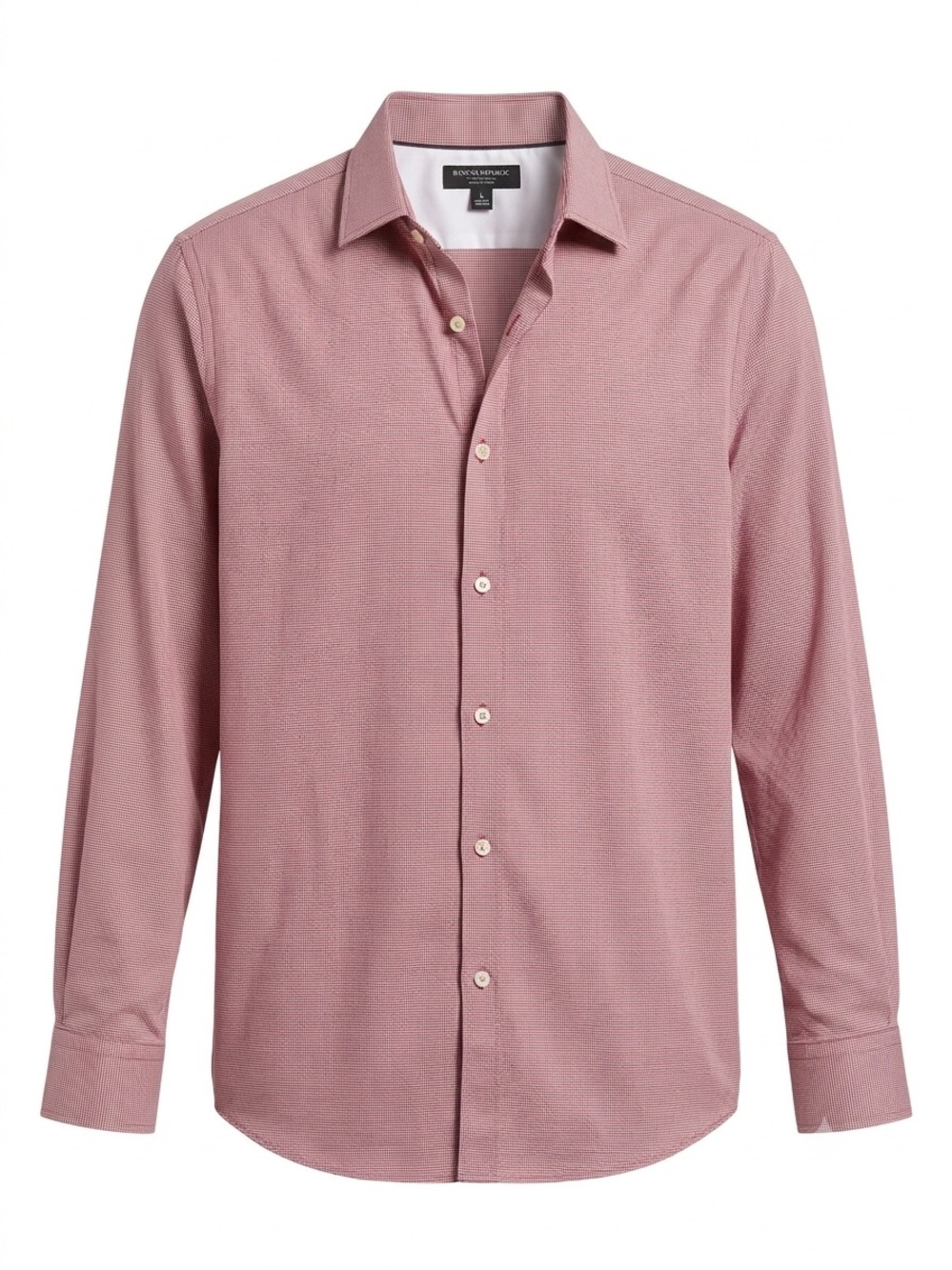 Banana Republic Men’s Non-Iron Slim Fit Dress Shirt – Size L/G Dusty Rose/Red